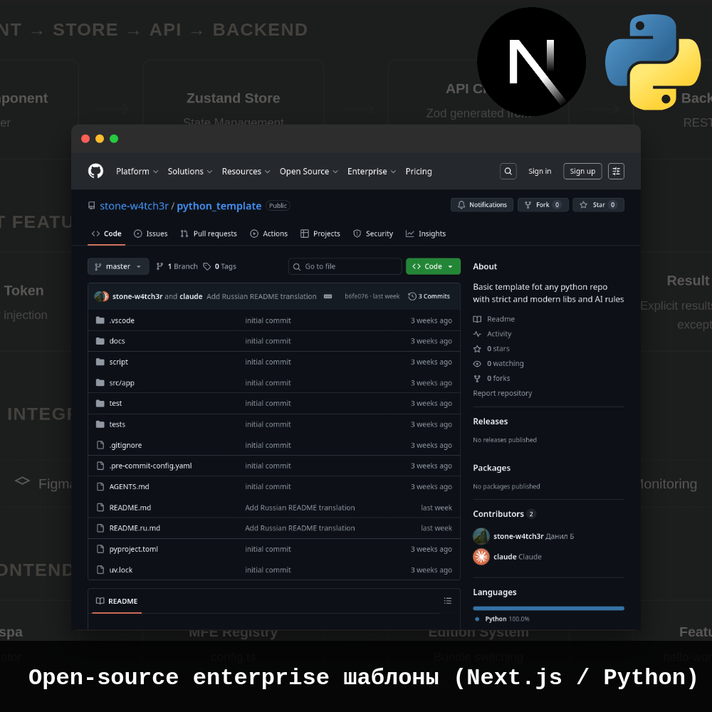 Обложка Open Source шаблонов