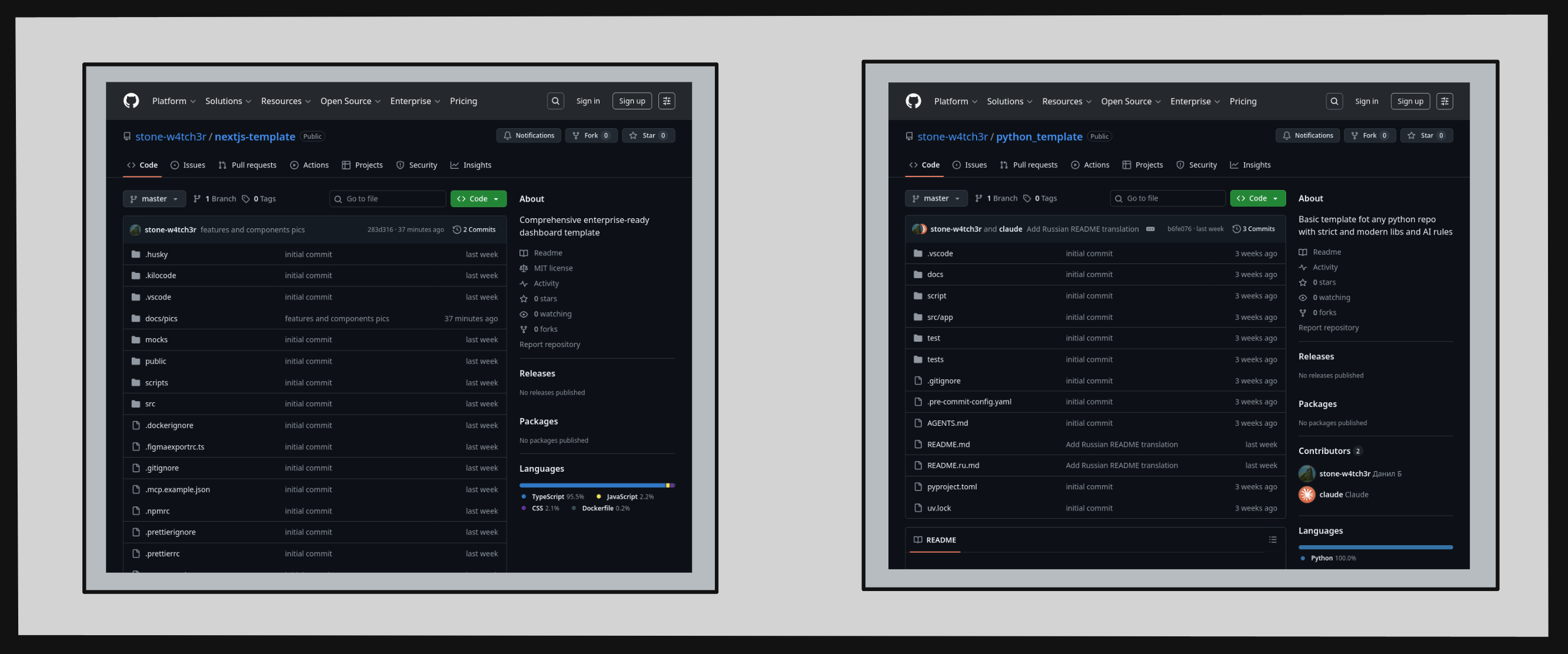 Иллюстрация Open Source шаблонов 2